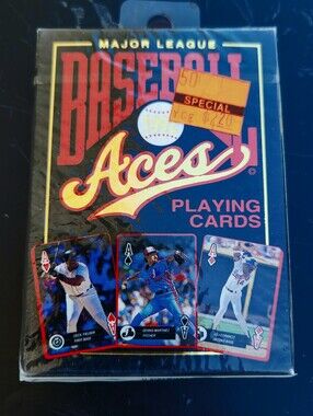 Vintage 1992 Major League Baseball Aces Playing Cards Deck Of 54 Unopened Pack